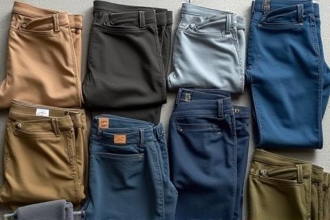 Erkek pantolonları koleksiyonu